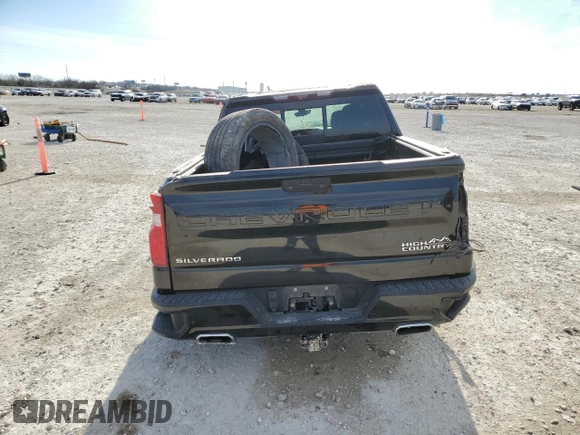 2020 Chevrolet Silverado 1500 High Country with VIN 1GCUYHEL6LZ279756, listed as a Copart auction lot 42144045 with 0 mi miles and Salvage Title. Bid and sale history available at carsss.com. Image 6.