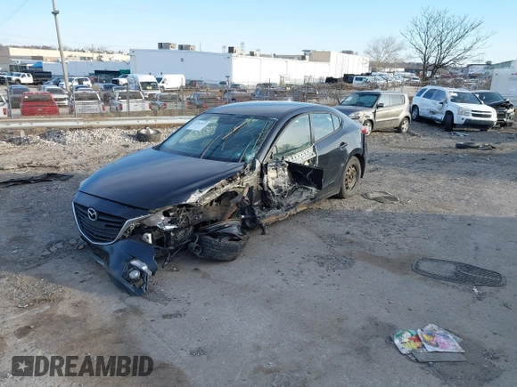 2015 Mazda 3 i SV with VIN JM1BM1T74F1246158, listed as a IAAI auction lot 41587923 with 147,001 mi miles. Bid and sale history available at carsss.com. Image 20.