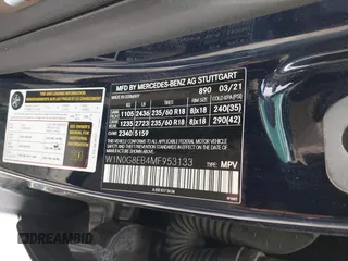 2021 Mercedes-Benz GLC 300 z VIN W1N0G8EB4MF953133, wystawiony jako IAAI lot #42031927 z przebiegiem 36 446 mil mil oraz . Historia ofert i sprzedaży dostępna na DreamBid. Obrazek 9.