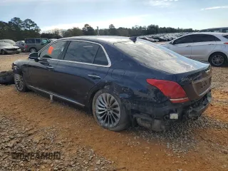 2019 Genesis G90 3.3T Premium with VIN KMTF34JA2KU056535, listed as a Copart auction lot 88347195 with 0 mi miles and Salvage Title. Bid and sale history available at carsss.com. Image 2.