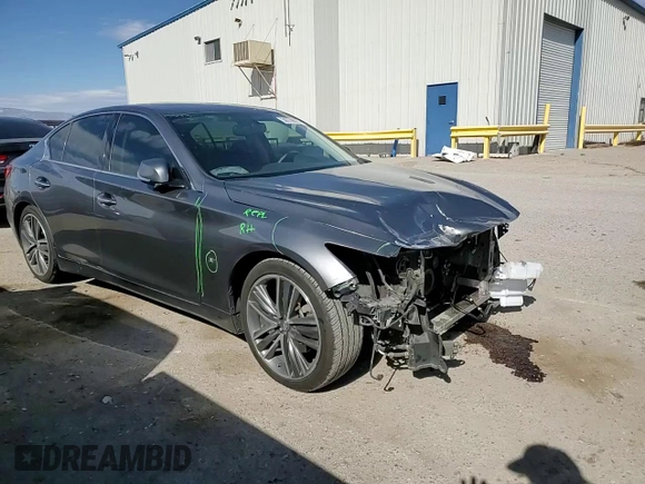 2015 Infiniti Q50 Premium with VIN JN1BV7AP0FM342695, listed as a Copart auction lot 50739825 with 96,921 mi miles and Salvage Title. Bid and sale history available at carsss.com. Image 10.