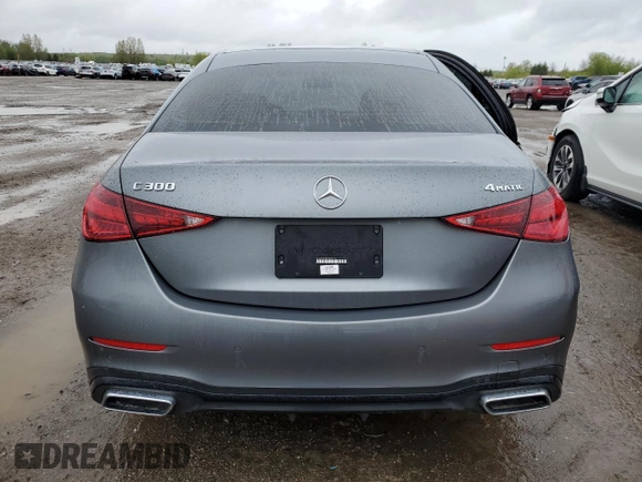 2023 Mercedes-Benz C 300 z VIN W1KAF4HB4PR083234, wystawiony jako Copart lot #57289425 z przebiegiem 62 648 mil mil oraz Szkoda całkowita • Salvage title. Historia ofert i sprzedaży dostępna na DreamBid. Obrazek 6.