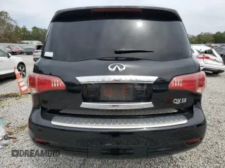 2011 Infiniti QX56 7-passenger with VIN JN8AZ2NF9B9504083, listed as a Copart auction lot 75199764 with 128,794 mi miles and Salvage Title. Bid and sale history available at carsss.com. Image 6.
