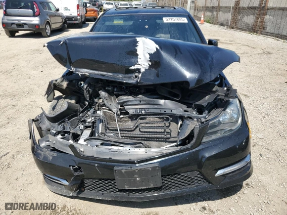 2012 Mercedes-Benz C-Class C 250 Sport with VIN WDDGF4HB9CR234251, listed as a Copart auction lot 52207845 with 0 mi miles and Salvage Title. Bid and sale history available at carsss.com. Image 5.