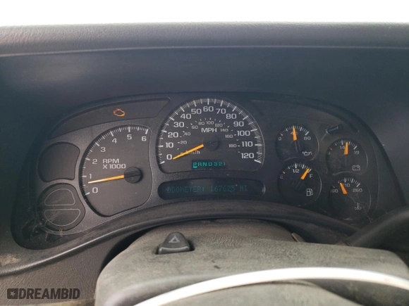 2004 Chevrolet Silverado 1500 with VIN 2GCEC19V441130360, listed as a Copart auction lot 50205705 with 167,625 mi miles and Salvage Title. Bid and sale history available at carsss.com. Image 9.