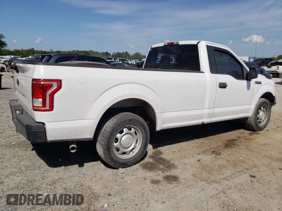 2017 Ford F-150 XL with VIN 1FTMF1CF1HKC39076, listed as a Copart auction lot 50823325 with 145,920 mi miles and Salvage Title. Bid and sale history available at carsss.com. Image 3.
