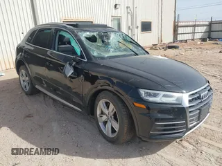 2018 Audi Q5 Premium Plus z VIN WA1BNAFY5J2106781, wystawiony jako IAAI lot #41887641 z przebiegiem 95 094 mil mil oraz . Historia ofert i sprzedaży dostępna na DreamBid. Obrazek 1.