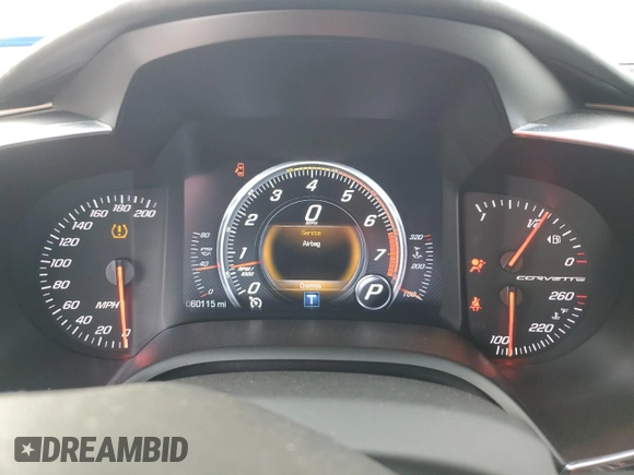 2014 Chevrolet Corvette 3LT with VIN 1G1YF3D75E5125797, listed as a Copart auction lot 85872054 with 60,115 mi miles and Salvage Title. Bid and sale history available at carsss.com. Image 9.