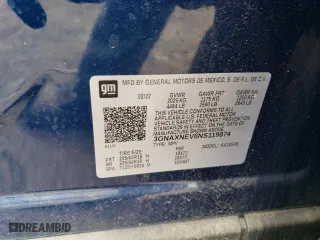 2022 Chevrolet Equinox Premier with VIN 3GNAXNEV6NS119874, listed as a Copart auction lot 50958585 with 19,696 mi miles and Salvage Title. Bid and sale history available at carsss.com. Image 15.
