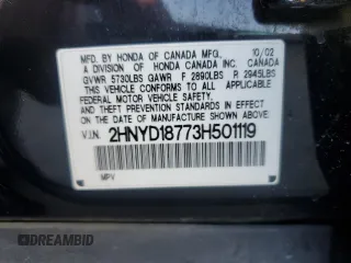 2003 Acura MDX Touring Pkg RES with VIN 2HNYD18773H501119, listed as a Copart auction lot 79917754 with 139,639 mi miles and Salvage Title. Bid and sale history available at carsss.com. Image 14.