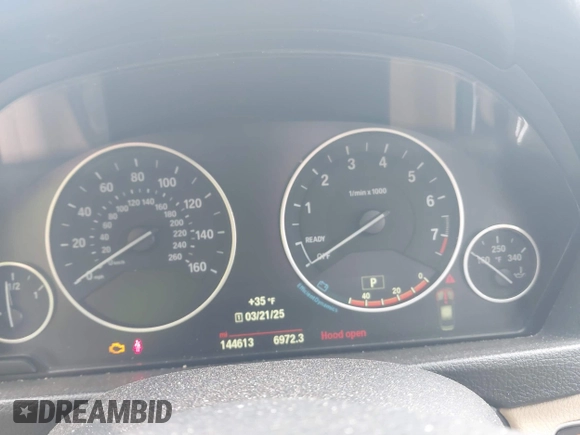 2015 BMW 3 Series 328i xDrive with VIN WBA3B5G50FNS15117, listed as a IAAI auction lot 41843496 with 144,613 mi miles. Bid and sale history available at carsss.com. Image 7.