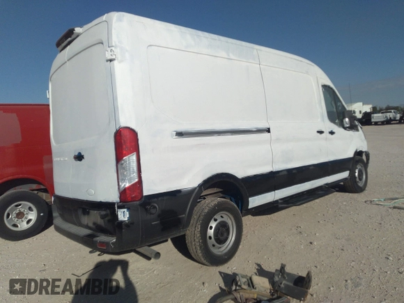 2024 Ford Transit Cargo with VIN 1FTBR1C82RKA26803, listed as a IAAI auction lot 40440250 with 1,197 mi miles and . Bid and sale history available at DreamBid. Image 4.