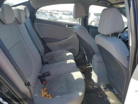 2017 Hyundai Accent SE with VIN KMHCT4AE6HU357267, listed as a Copart auction lot 46833455 with 129,870 mi miles and Salvage Title. Bid and sale history available at carsss.com. Image 10.