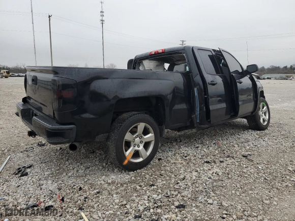 2016 Chevrolet Silverado 1500 Custom with VIN 1GCVKPEC5GZ415266, listed as a Copart auction lot 43703815 with 0 mi miles and Salvage Title. Bid and sale history available at carsss.com. Image 3.