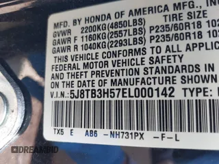 2014 Acura RDX Technology with VIN 5J8TB3H57EL000142, listed as a IAAI auction lot 42024324 with 123,946 mi miles and . Bid and sale history available at carsss.com. Image 9.