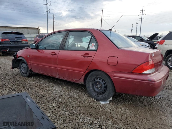 2002 Mitsubishi Lancer ES with VIN JA3AJ26E62U053845, listed as a Copart auction lot 86657704 with 213,276 mi miles and Salvage Title. Bid and sale history available at carsss.com. Image 2.