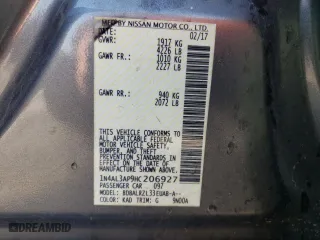 2017 Nissan Altima 2.5 SL with VIN 1N4AL3AP9HC206927, listed as a Copart auction lot 46525705 with 145,692 mi miles and Salvage Title. Bid and sale history available at carsss.com. Image 12.
