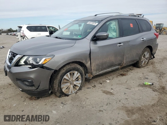 2020 Nissan Pathfinder S with VIN 5N1DR2AM5LC640529, listed as a Copart auction lot 45273575 with 114,219 mi miles and Salvage title. Bid and sale history available at DreamBid. Image 1.