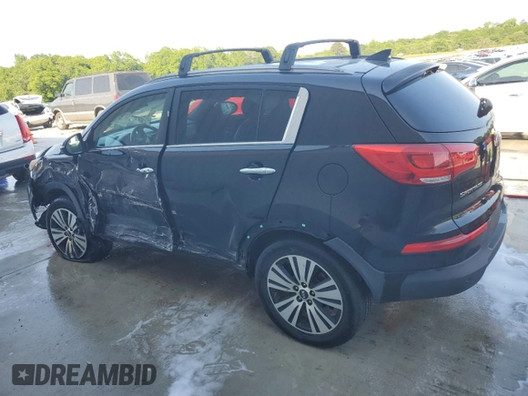 2014 Kia Sportage EX with VIN KNDPC3AC1E7645805, listed as a Copart auction lot 53456845 with Not provided miles and Salvage title. Bid and sale history available at DreamBid. Image 2.