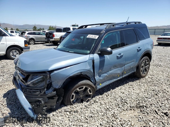 2024 Ford Bronco Sport Outer Banks with VIN 3FMCR9C60RRE65491, listed as a Copart auction lot 58210735 with 6,723 mi miles and Salvage title. Bid and sale history available at DreamBid. Image 1.