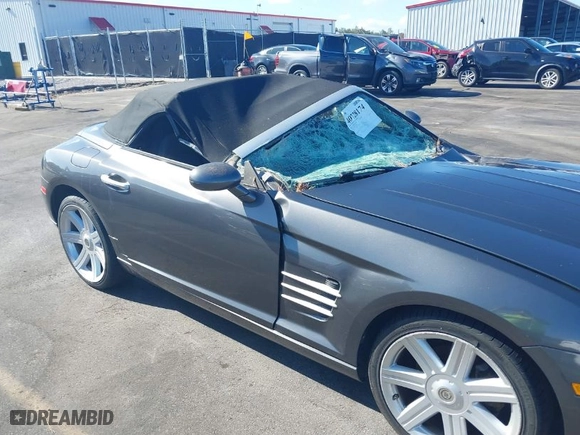 2005 Chrysler Crossfire Limited with VIN 1C3AN65L25X050915, listed as a IAAI auction lot 40728174 with 123666 miles. Bid and sale history available at carsss.com. Image 6.