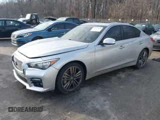 2015 Infiniti Q50 Premium z VIN JN1BV7AR8FM417712, wystawiony jako IAAI lot #41427839 z przebiegiem 88 424 mil mil oraz . Historia ofert i sprzedaży dostępna na DreamBid. Obrazek 2.
