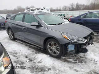 2019 Hyundai Sonata SEL with VIN 5NPE34AF9KH814791, listed as a Copart auction lot 44158555 with 54,496 mi miles and Salvage Title. Bid and sale history available at DreamBid. Image 4.