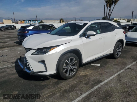 2019 Lexus RX with VIN 2T2BGMCA7KC030486, listed as a Copart auction lot 43281465 with 71,392 mi miles and Salvage Title. Bid and sale history available at carsss.com. Image 1.