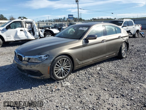 2018 BMW 5 Series 530i with VIN WBAJA5C59JG900052, listed as a Copart auction lot 47998295 with 38,134 mi miles and Salvage Title. Bid and sale history available at carsss.com. Image 1.
