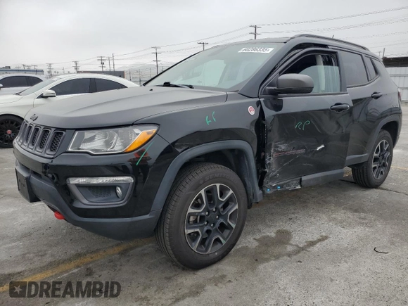 2019 Jeep Compass Trailhawk с VIN 3C4NJDDB0KT595525, выставлен на аукционе Copart как лот 60286335 с пробегом 57 900 миль миль и Списание • Salvage title. История ставок и продаж доступна на DreamBid. Изображение 1.