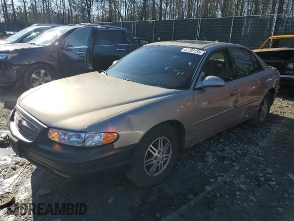 2003 Buick Regal LS with VIN 2G4WB55K231283100, listed as a Copart auction lot 42798155 with 162,589 mi miles and Salvage Title. Bid and sale history available at carsss.com. Image 1.