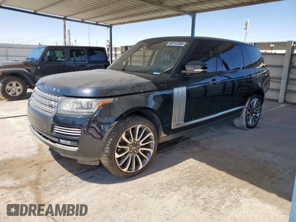 2015 Land Rover Range Rover Autobiography с VIN SALGV3TF4FA208105, выставлен на аукционе Copart как лот 60112265 с пробегом 163 035 миль миль и Чистый • Clean title. История ставок и продаж доступна на DreamBid. Изображение 1.