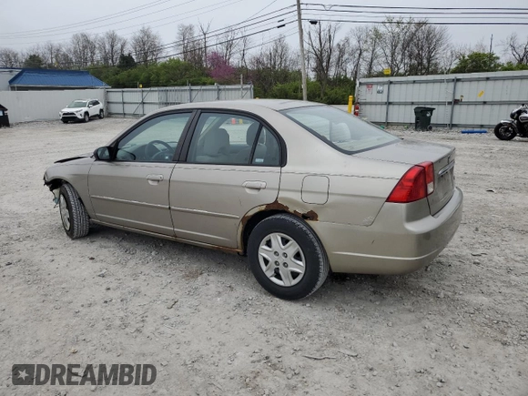 2003 Honda Civic LX with VIN 2HGES16553H531785, listed as a Copart auction lot 52609775 with 269,659 mi miles and Salvage Title. Bid and sale history available at DreamBid. Image 2.