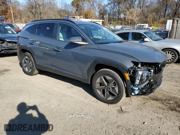 2025 Hyundai Tucson SEL Convenience with VIN 5NMJCCDE5SH448577, listed as a Copart auction lot 80137284 with 412 mi miles and Salvage Title. Bid and sale history available at carsss.com. Image 4.