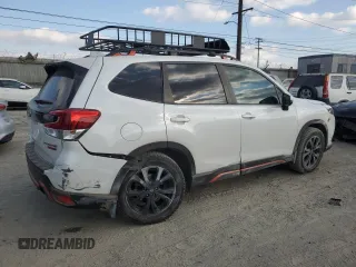 2022 Subaru Forester Sport with VIN JF2SKAJC4NH488347, listed as a Copart auction lot 41828235 with 64,293 mi miles and Salvage Title. Bid and sale history available at carsss.com. Image 3.