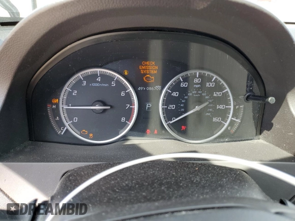 2018 Acura RDX with VIN 5J8TB4H35JL012823, listed as a Copart auction lot 51625435 with 86,709 mi miles and Salvage Title. Bid and sale history available at carsss.com. Image 9.