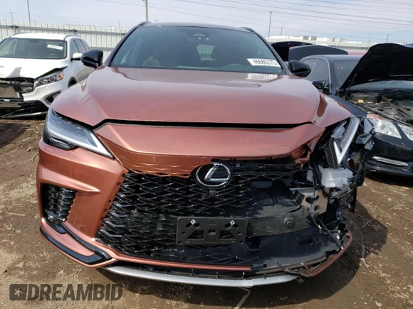 2023 Lexus RX with VIN 2T2BCMEAXPC002164, listed as a Copart auction lot 46686373 with 355 mi miles. Bid and sale history available at carsss.com. Image 5.