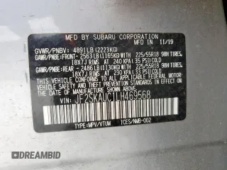 2020 Subaru Forester Limited with VIN JF2SKAUC1LH469568, listed as a Copart auction lot 57506625 with 100,482 mi miles and Clean title. Bid and sale history available at DreamBid. Image 13.