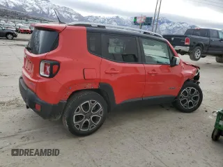 2017 Jeep Renegade Limited with VIN ZACCJADB1HPF10133, listed as a Copart auction lot 49827395 with 116,250 mi miles and Salvage title. Bid and sale history available at DreamBid. Image 3.