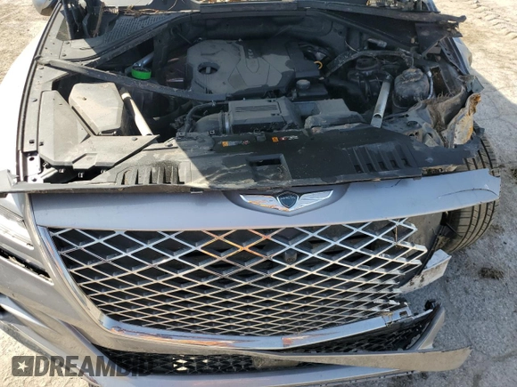 2021 Genesis GV80 with VIN KMUHBDSB0MU034504, listed as a Copart auction lot 54057885 with Not provided miles and Non repairable. Bid and sale history available at DreamBid. Image 12.