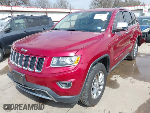 2014 Jeep Grand Cherokee Limited with VIN 1C4RJEBG7EC519984, listed as a IAAI auction lot 41578472 with 96,021 mi miles. Bid and sale history available at carsss.com. Image 20.