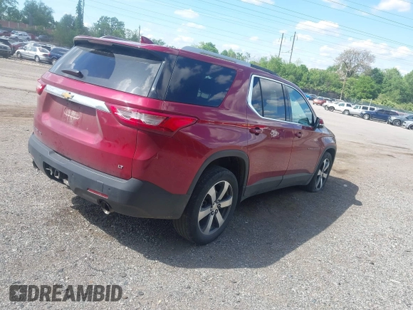 2018 Chevrolet Traverse LT z VIN 1GNEVHKW6JJ184290, wystawiony jako IAAI lot #42176919 z przebiegiem 103 835 mil mil oraz . Historia ofert i sprzedaży dostępna na DreamBid. Obrazek 4.