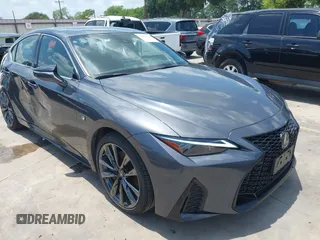 2021 Lexus IS 350 F Sport with VIN JTHGZ1E23M5022151, listed as a IAAI auction lot 42426248 with 26,937 mi miles and . Bid and sale history available at DreamBid. Image 1.