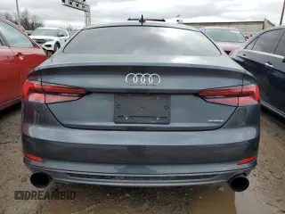 2018 Audi A5 Sportback Premium Plus with VIN WAUENCF55JA136824, listed as a Copart auction lot 47291714 with 33,866 mi miles. Bid and sale history available at carsss.com. Image 6.