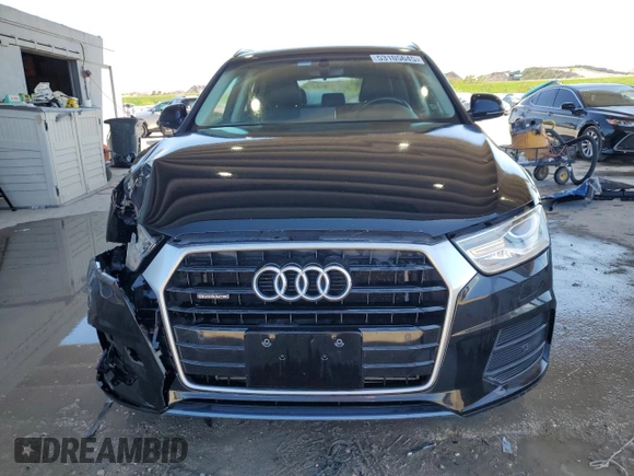2017 Audi Q3 Premium with VIN WA1ECCFS3HR013012, listed as a Copart auction lot 53105645 with 87,520 mi miles and Clean Title. Bid and sale history available at carsss.com. Image 5.