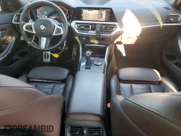 2019 BMW 3 Series 330i with VIN WBA5R1C54KAK08210, listed as a Copart auction lot 46740845 with 58,563 mi miles and Salvage Title. Bid and sale history available at carsss.com. Image 8.