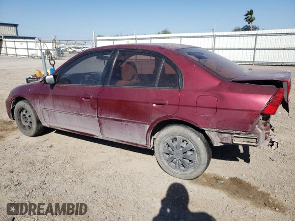 2003 Honda Civic LX with VIN 2HGES16543H526111, listed as a Copart auction lot 48704745 with 196,499 mi miles and Salvage Title. Bid and sale history available at carsss.com. Image 2.
