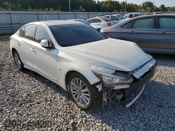 2018 Infiniti Q50 3.0t LUXE with VIN JN1EV7AP5JM357487, listed as a Copart auction lot 66489424 with 104,098 mi miles and Salvage Title. Bid and sale history available at carsss.com. Image 4.