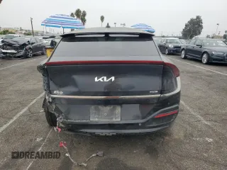 2023 Kia EV6 GT-Line with VIN KNDC4DLC7P5113861, listed as a Copart auction lot 76589814 with 15,513 mi miles and Salvage Title. Bid and sale history available at carsss.com. Image 6.