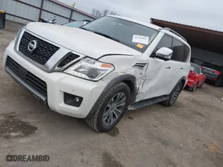 2019 Nissan Armada SL with VIN JN8AY2ND8K9089954, listed as a IAAI auction lot 41513032 with 114,196 mi miles. Bid and sale history available at carsss.com. Image 2.
